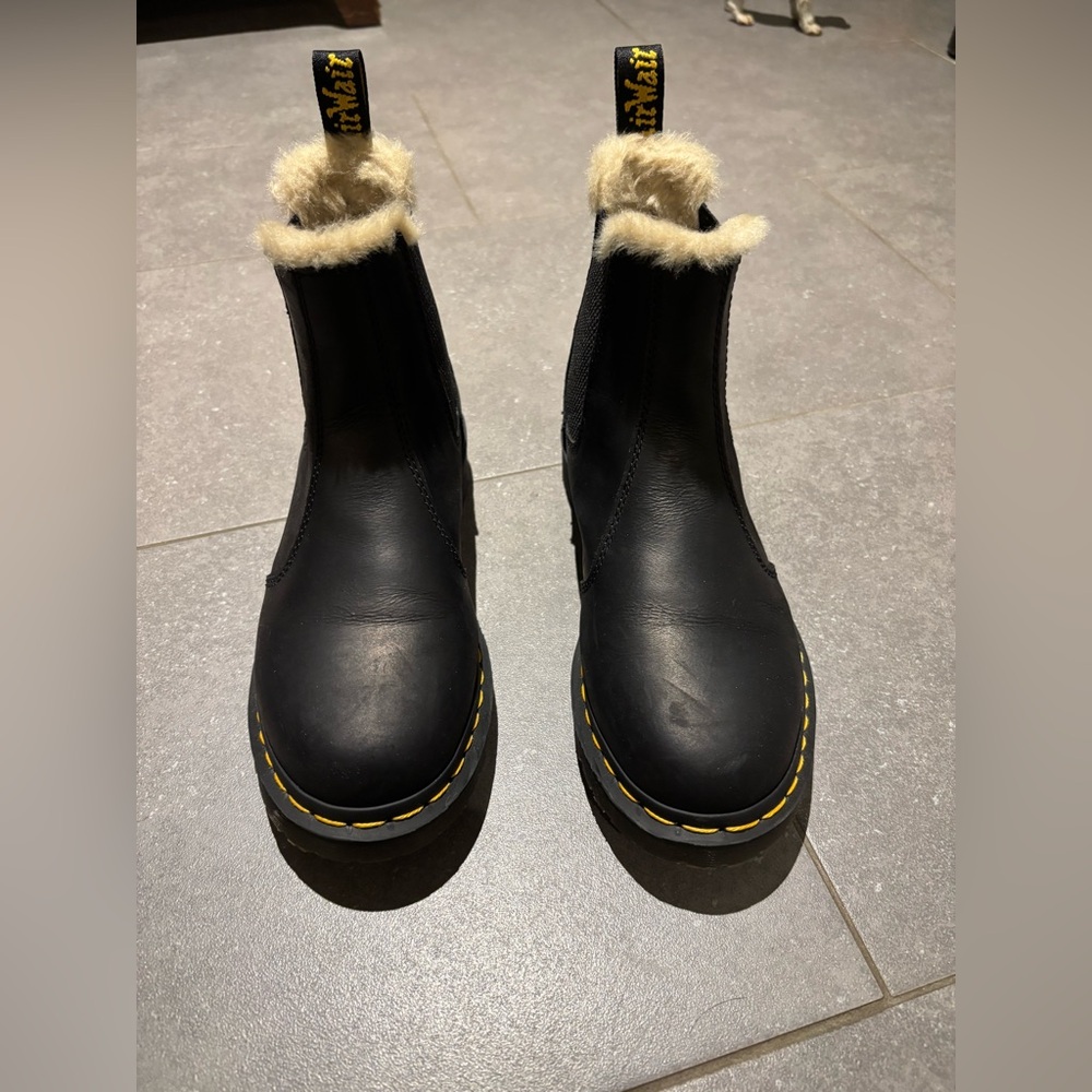 Dr. Martens faux fur-lined Chelsea Boots